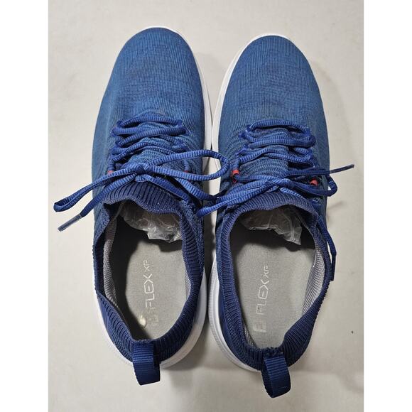 FootJoy Flex XP Golf Shoes Men’s Size 10.5 Blue Spikeless Waterproof Athletic Sn main image 8